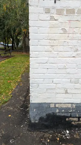 Кирпичная крашеная стена, фото 4
