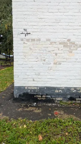 Кирпичная крашеная стена, фото 3