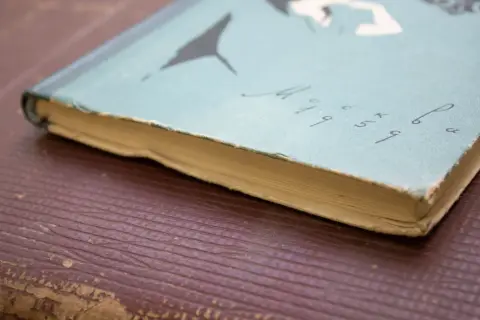 Пожелтевший блок страниц старой книги