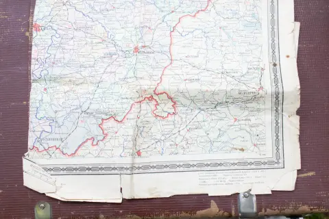 Полная старая карта Литовской ССР