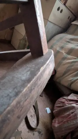 Old children wooden chair, фото 12