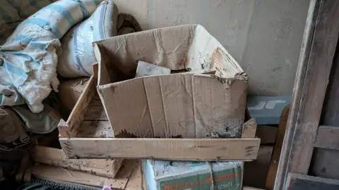 Old carton box, фото 1