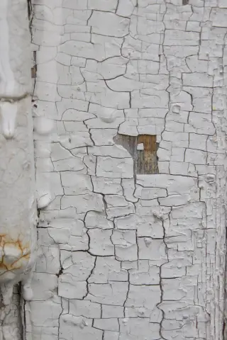 Old painted wooden window, photo 8